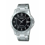 Casio MTP-V004D-1B, Ceas Bărbați 41.5mm Baterie cu Brățară din Metal Argintie
