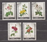 A12 S3 4 - Timbre foarte vechi - Ajman - trandafiri, Flora, Stampilat