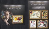 Centrafricana 2013 - Picturi de Wassily Kandinsky, Bloc+Colita, MNH