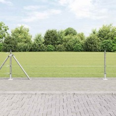 vidaXL Gard cu st&acirc;lpi Oțel galvanizat 25 x 0.5 m
