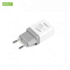 Alimentator Incarcator retea 230V la 1x USB 1A Alb GF-U1 blister Golf