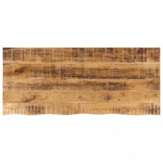 vidaXL Blat de masă margine naturală, 140x60x2,5 cm, lemn masiv mango 370361