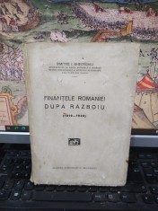 Dimitrie I. Gheorghiu, Finanțele Rom&acirc;niei după războiu, 1919-1930, Cartea Rom&acirc;nească, București c. 1931, 204