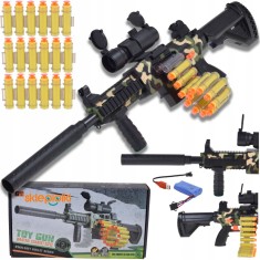 PUȘCĂ DE JUCĂRIE SIGURĂ PENTRU COPII SĂGEȚI AUTOMATE DIN SPUMĂ MOALE