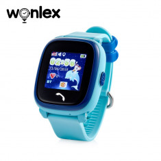 Ceas Smartwatch Pentru Copii Wonlex GW400S WiFi Model 2022, Functie Telefon, Ecran Color, Localizare GPS+LBS+WiFi, Pedometru, SOS, Albastru foto