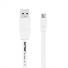 Cablu USB Micro USB Remax Full Speed 2M 2.4A white foto