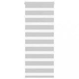 vidaXL Jaluzea tip zebra gri deschis lățime țesătură 50,9 cm poliester
