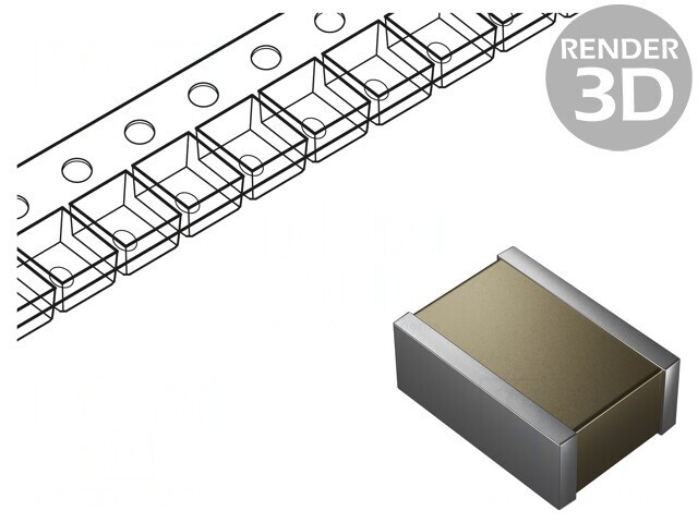 Condensator ceramic MLCC 100nF 630V SMD 1825