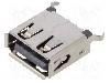 Conector USB A, versiune USB 2.0, verticala, GCT - USB1040-GF-L-B