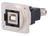 Adaptor USB A-B Metalic 2.0 19x24mm