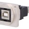 Adaptor USB A-B Metalic 2.0 19x24mm