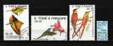 Timbre Sao Tome e Pricipe, 1989 | Faună indigenă - Păsări colibri | aph, Fauna, Stampilat