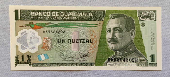 Guatemala - 1 Quetzal (2012) polimer