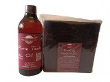 Prep&#039;N&#039;Shine-Pure Teak Oil &amp; Hand Pad&rsquo;s Hard Abrasive negru, 500 ml