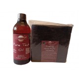Prep&#039;N&#039;Shine-Pure Teak Oil &amp; Hand Pad&rsquo;s Hard Abrasive negru, 500 ml