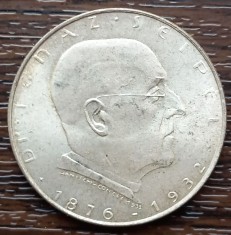 (A96) MONEDA DIN ARGINT AUSTRIA - 2 SCHILLING 1933, MOARTEA IGNAZ SEIPEL foto