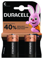 Baterii alcaline Duracell Duralock C / R14 2 Bucati / Set foto