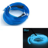 Fir Neon Auto EL Wire culoare Albastru, lungime 1M, alimentare 12V, droser inclus, AVEX