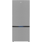 Combina frigorifica Beko B3RCNE594HXB, 551 l, No Frost, HarvestFresh, AeroFlow, Clasa E, Kitchen Fit, Compartiment 0&deg;C, H 187 cm, Metal Look
