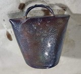F385-Talanga mijlocie de animale metal stare buna maner putin uzat-13/11 cm.
