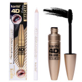 Set 2 in 1 Mascara 4D &amp; Creion Alb Karite