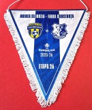 Fanion de protocol - meci fotbal UNIREA SLOBOZIA - FARUL CONSTANTA (Superliga etapa 26 sezonul 2025-2026)