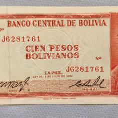 Bolivia - 100 Pesos Bolivianos (1962)