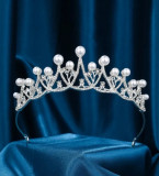 Diadema pentru Par Silver Pearl Glamorous