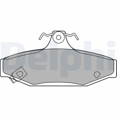 DELPHI LP1420 set placute frana,frana disc foto