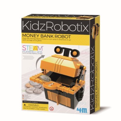 Kit constructie robot - Money Bank Robot, Kidz Robotix foto