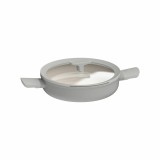 Cumpara ieftin Cratita BergHOFF Balance Moonmist, 26 cm, 2.9L, 2 manere, capac, Aluminiu reciclat, Sticla, Gri HighLine Cooking