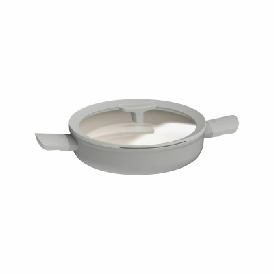 Cratita BergHOFF Balance Moonmist, 26 cm, 2.9L, 2 manere, capac, Aluminiu reciclat, Sticla, Gri HighLine Cooking foto
