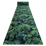 Traversa anti-alunecare MONSTERA Frunze, gumă z&ouml;ld , 67 cm