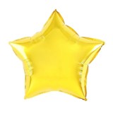 Balon din Folie Metalizata, Cyrax, Figurina Stea, Model Simplu, Tematica Aniversare, 40 cm, Ambalaj Individual, Pai Inclus, Umflare cu Aer sau Heliu,