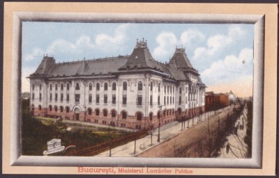 2280 - BUCURESTI, RAMA, Ministerul Lucrarilor Publice - old postcard - unused foto