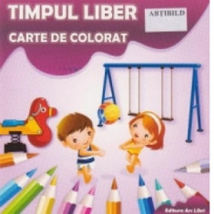 Carte de colorat cu abtibilduri. Timpul liber