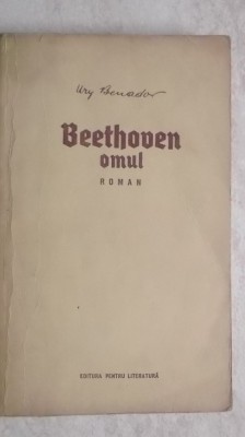 Ury Benador - Beethoven, omul foto