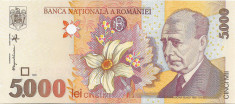 Romania (69) - 5000 Lei 1998 filigran &amp;quot;BNR&amp;quot; inclinat UNC foto