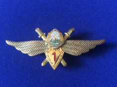 Insigna militara - Specialist de clasa -Pilot militar 1968-977-clasa I- Avia?ie foto