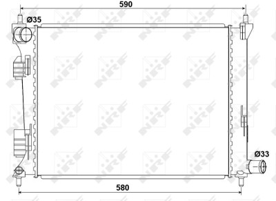 NRF 53166 Radiator, racire motor foto