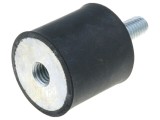 Atenuator vibratii ELESA+GANTER M8 30mm, 850N, Guma, Oțel, Lungime filet 20mm, Model DVA.2-30-30-M8-20-55