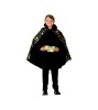Costum Carnaval Vampir Auriu Copii 9-10 Ani (130-140cm) Godan, Pelerina si Centura, Halloween