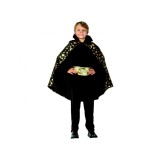 Costum carnaval Golden Vampir pentru copii, pelerina si centura, marime 110/120 (5-6 ani)