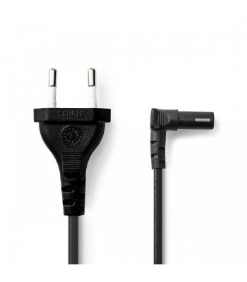 Cablu alimentare Euro tata - 2 Pini IEC-320-C7 cotit 2m Nedis foto