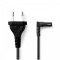Cablu alimentare Euro tata - 2 Pini IEC-320-C7 cotit 2m Nedis