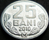 Moneda 25 BANI - REPUBLICA MOLDOVA, anul 2010 * cod 995