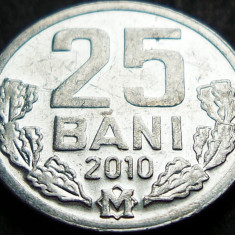 Moneda 25 BANI - REPUBLICA MOLDOVA, anul 2010 * cod 995