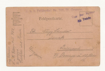 D2 Carte Postala Militara k.u.k. Imperiul Austro-Ungar, Budapesta 1917 foto