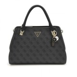 Guess Noelle Girlfriend Satchel HWBG78 79070-CLO Geantă de M&acirc;nă pentru Femei Coal Logo