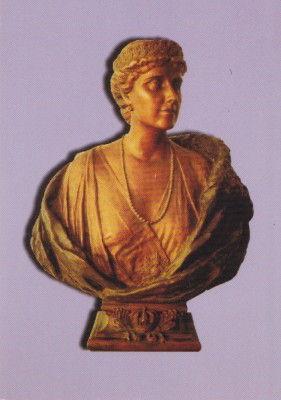 QW28 - Tematica muzee - Muzeul de istorie al Romaniei - Regina Maria - bust foto